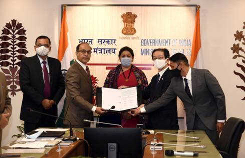 Textiles Committee, Ministry of Textiles signs MoUwith M/s Nissenken Quality Evaluation Centre, Japan to boost export of Textile and Apparel to Japanese market
